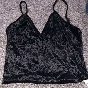 Velvet crop top, worn once
